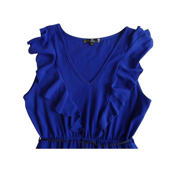 Elegant Ruffled V-Neck Dress by Have - Size L - Picture 2 of 4